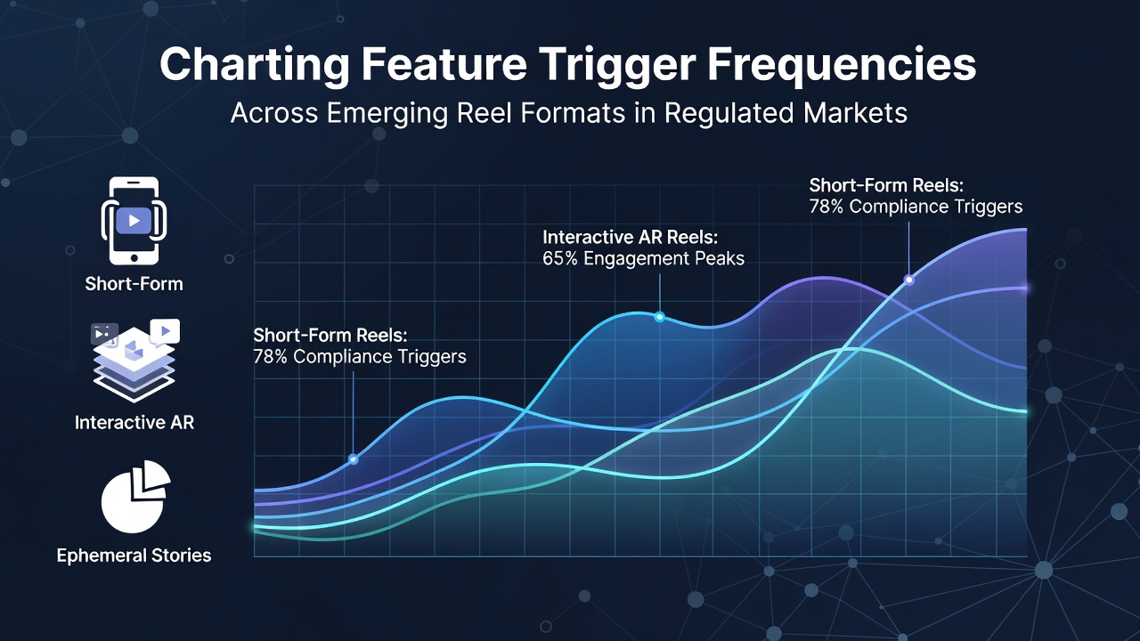 Chart showing feature trigger frequencies across various emerging reel formats in regulated gaming markets
