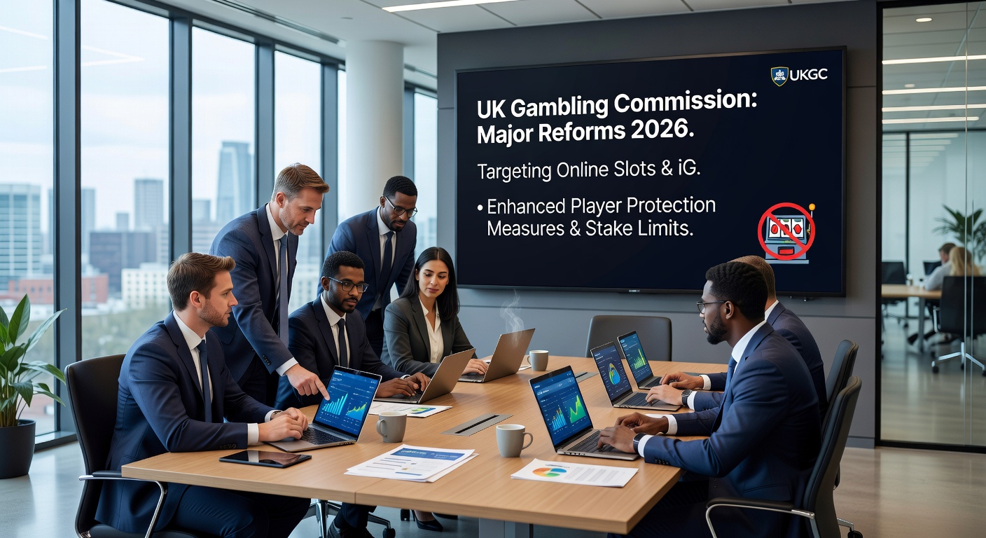 Digital graphic of financial checks and tax implications overlaying a UK online slots interface amid 2026 regulatory updates