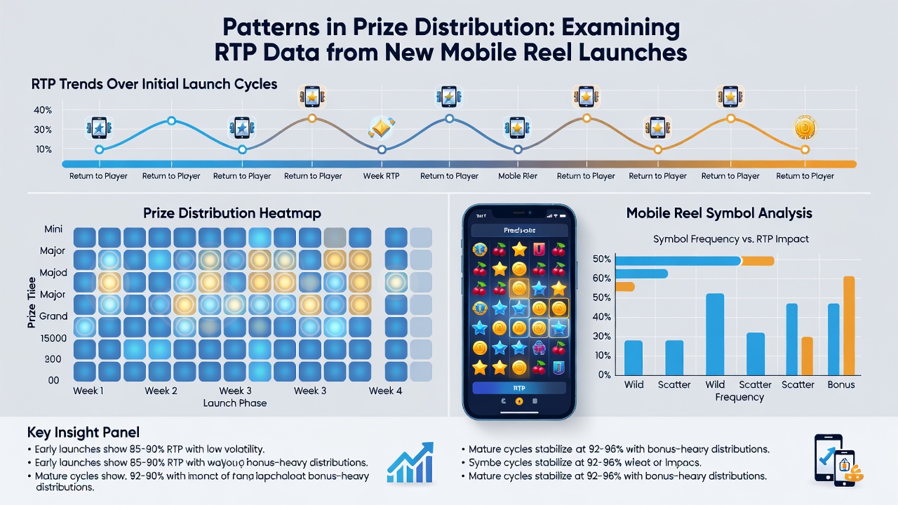 Charts comparing RTP realization rates across bonus-heavy and base-game-focused mobile slots