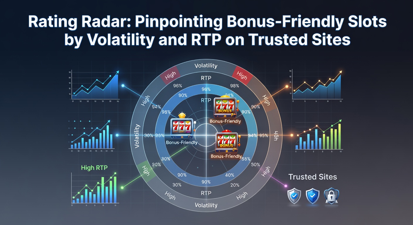 Digital radar scanning slot reels with volatility charts and RTP percentages glowing in the background, highlighting bonus triggers