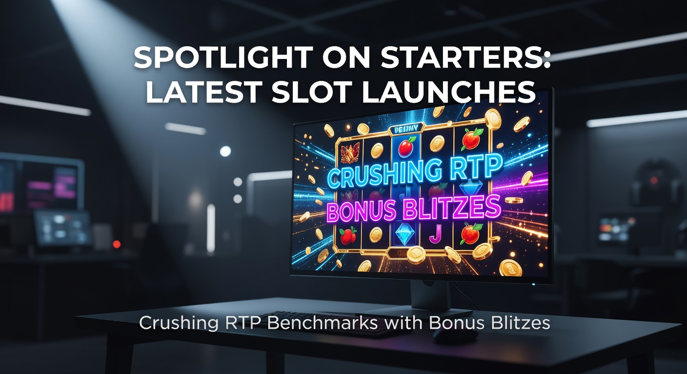 Vibrant slot reels exploding with bonus symbols and high RTP indicators, showcasing new game launches