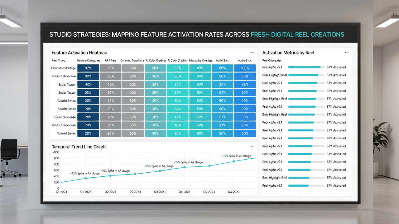 Analytics dashboard showing feature trigger rates across multiple slot prototypes