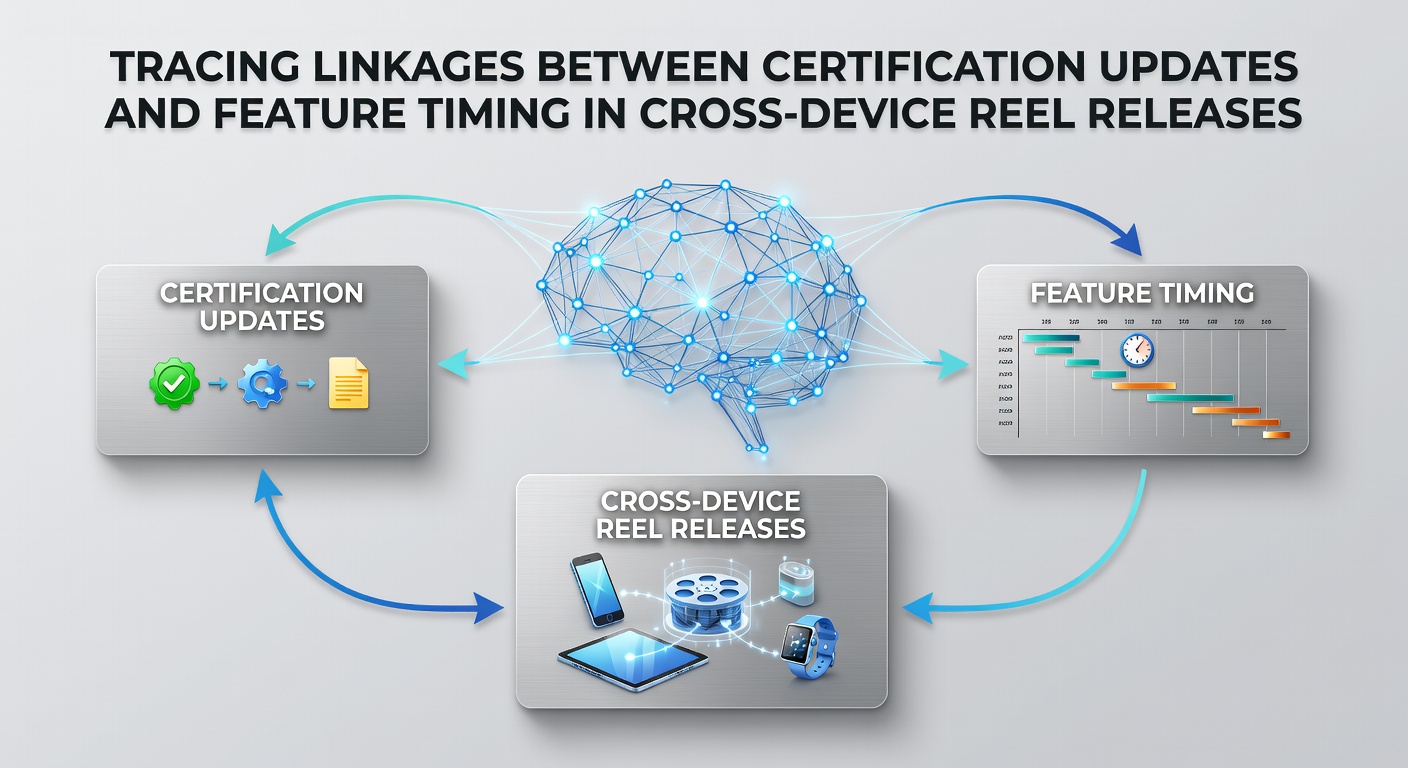Cross-device slot certification and feature timing visualization showing reel mechanics across mobile and desktop platforms