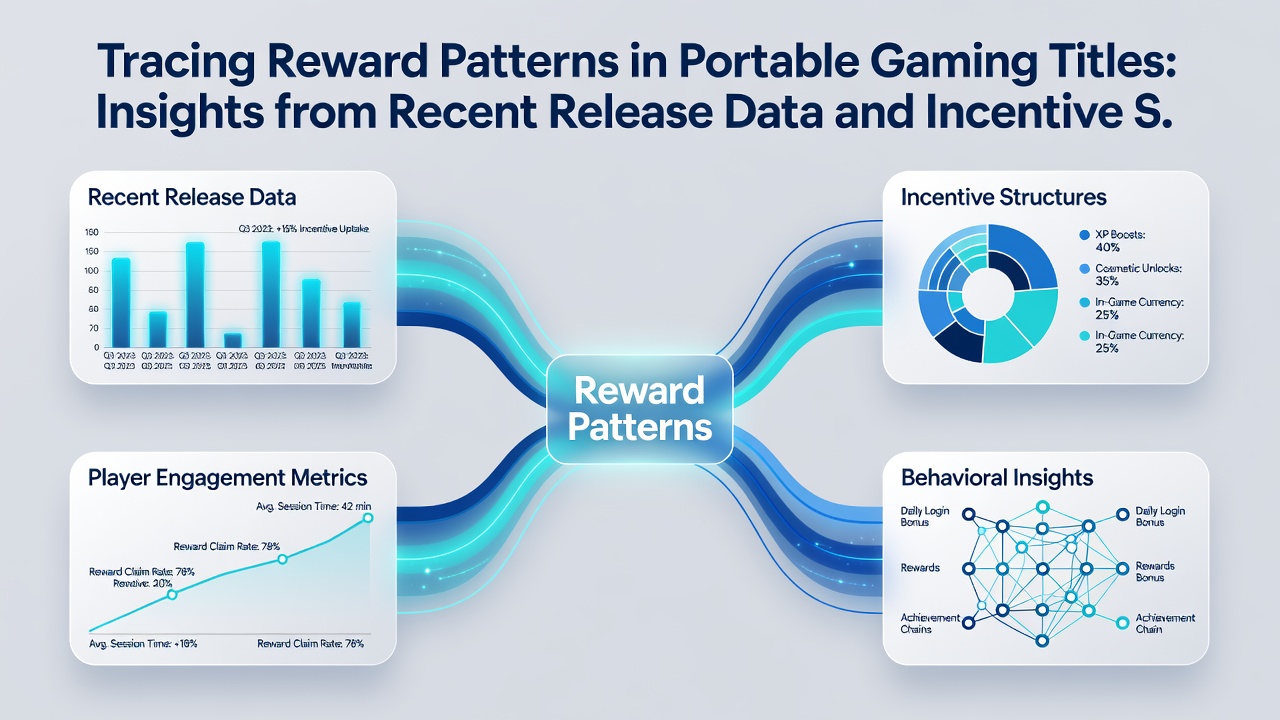 Visual breakdown of reward distribution patterns across recent portable game releases