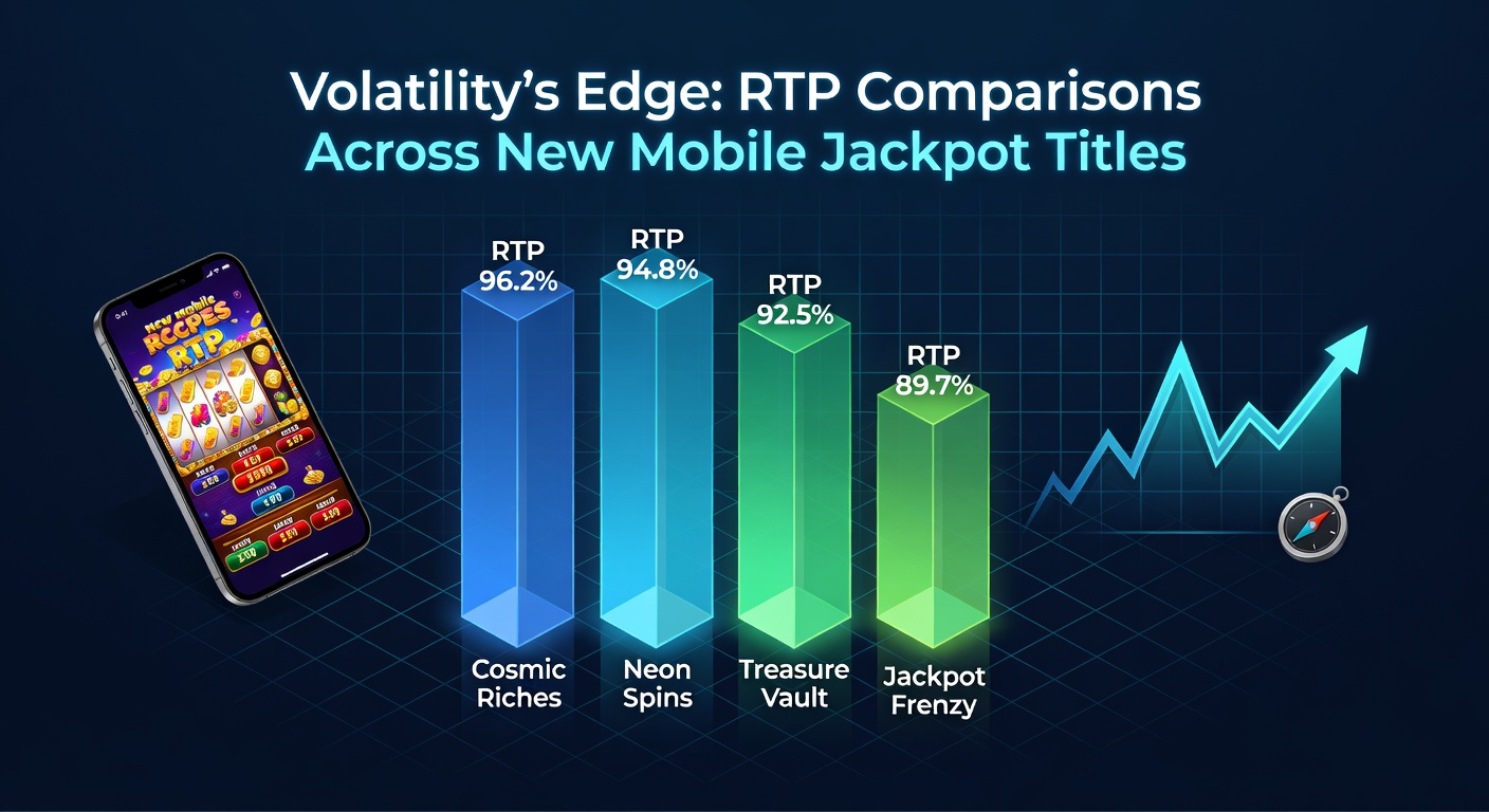 Close-up of a mobile jackpot slot interface displaying medium volatility meters, RTP percentages, and a swelling progressive pot, with bonus wheels and scatter symbols in action