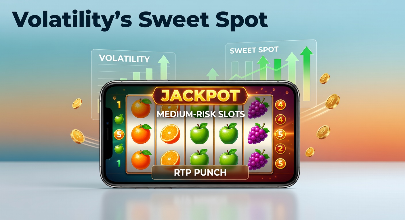 Vibrant mobile slot screen showing medium volatility reels with jackpot counters and RTP indicators glowing amid colorful animations